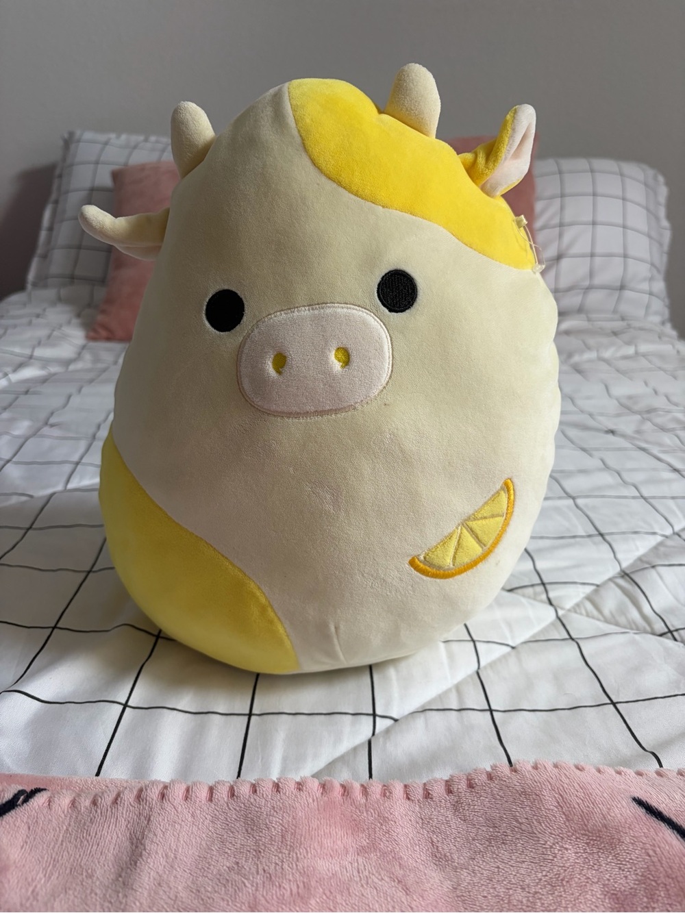 Yellow & Cream Squishmallow- Dagmar the lemon cow